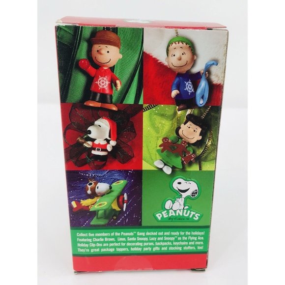 2013 Charlie Brown Lucy And Linus Christmas Ornament Mini Figure Clip On Peanuts - Picture 5 of 16